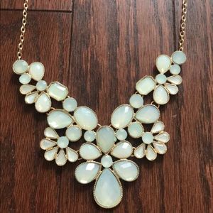 Mint Blue and Gold Necklace